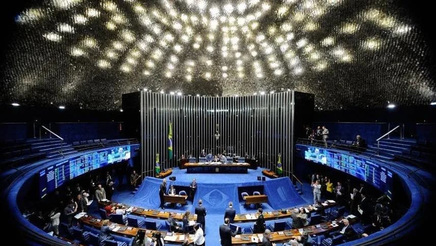 Plenário do Senado Federal durante sessão de votação
